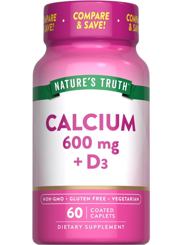 NATURES TRUTH CALCIUM 600MG+D3 60 CAPS