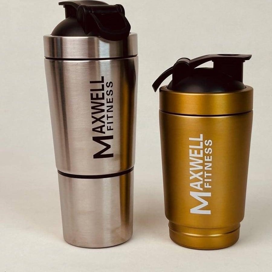 shaker bottle 591ml steel silver