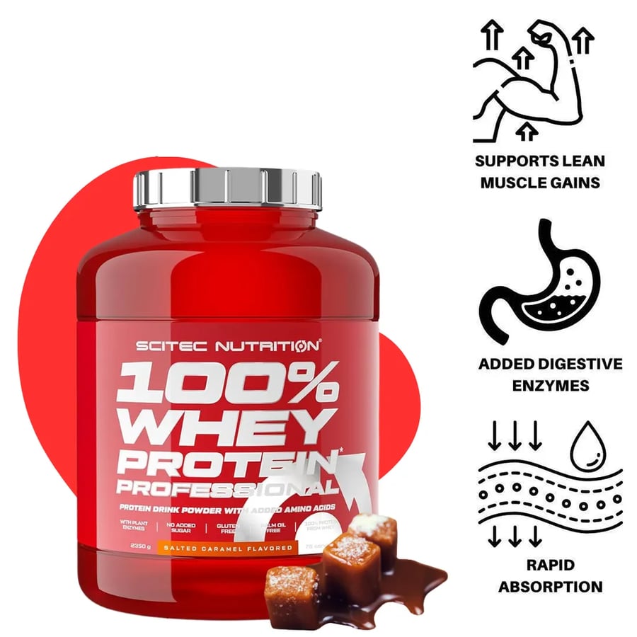 SCITEC 100% WHEY PROTEIN PROFESSIONAL STRAWBERRY 2350G