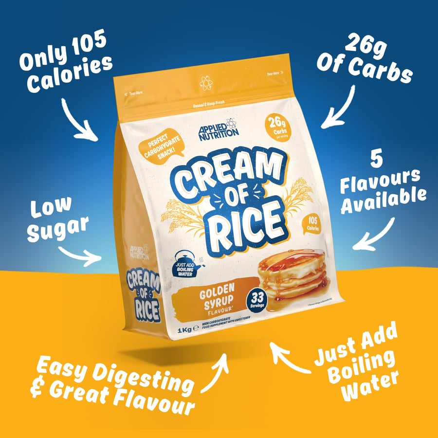 APPLIED CREAM OF RICE GOLDEN SYRUP 1KG