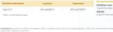 OLIMP GOLD VIT C GUMMIES LEMON 60T JAR