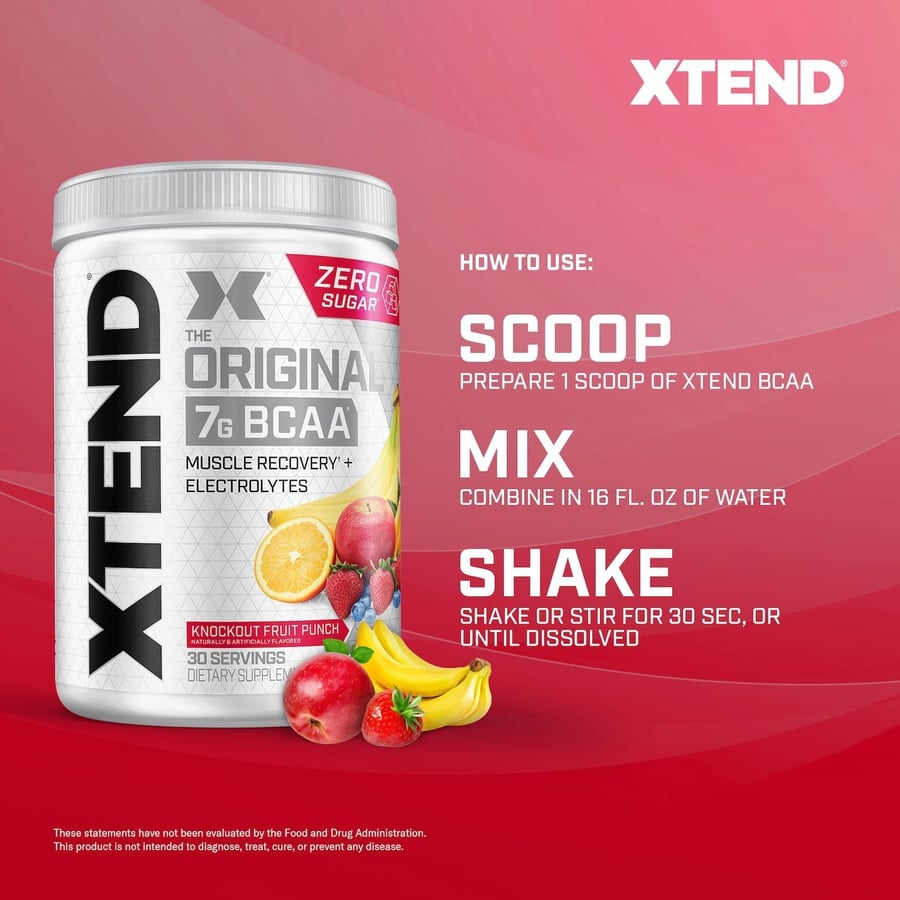 SCIVATION XTEND BCAA KNOCKOUT FRUIT PUNCH 30 SERV