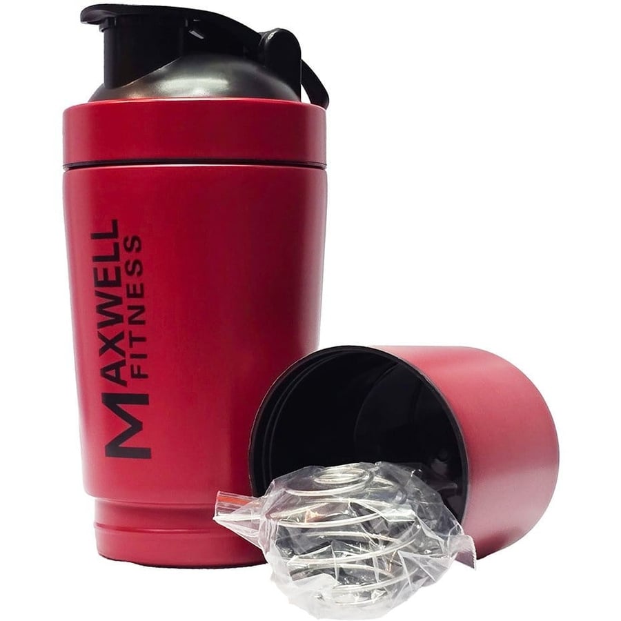 shaker bottle 591ml steel red