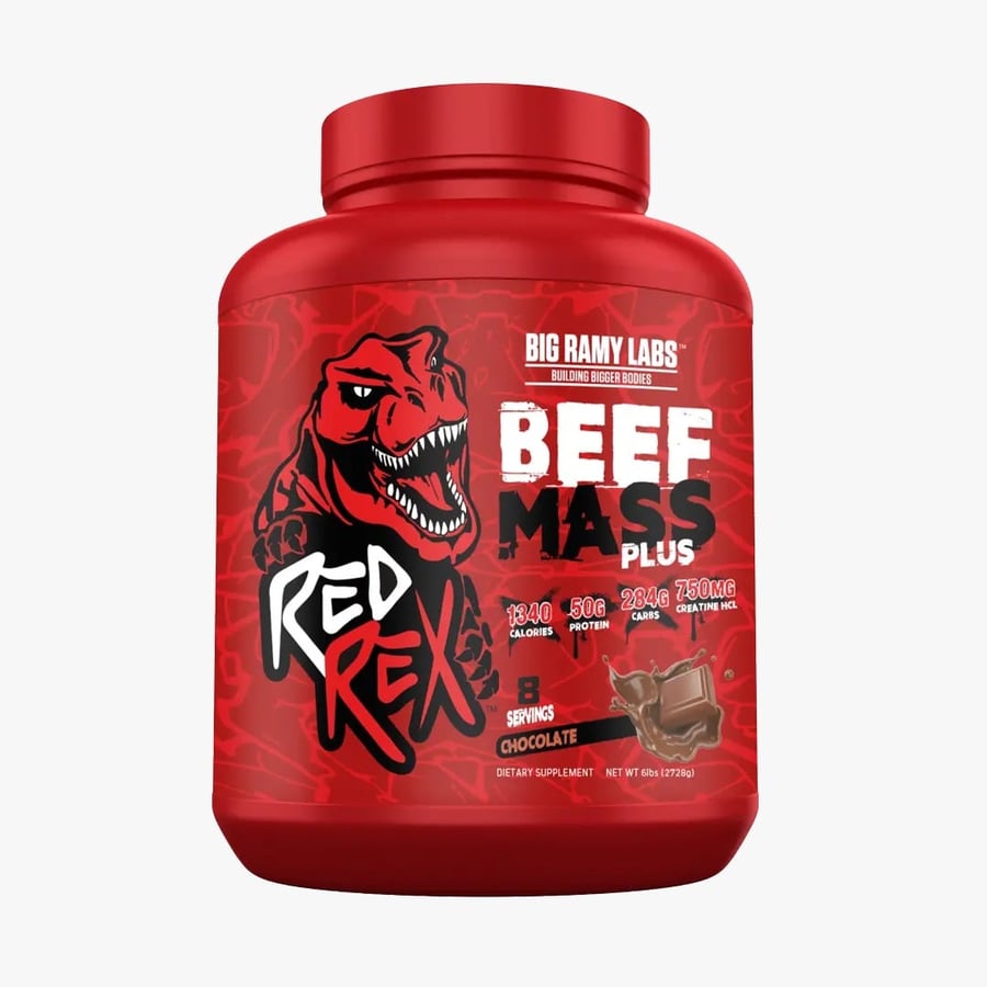REDREX - BEEF MASS PLUS CHOCOLATE  6lb- 8 serving