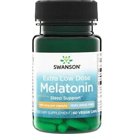 SWANSON MELATONIN EXTRA LOW DOSE 60 VEGGIE CAPS