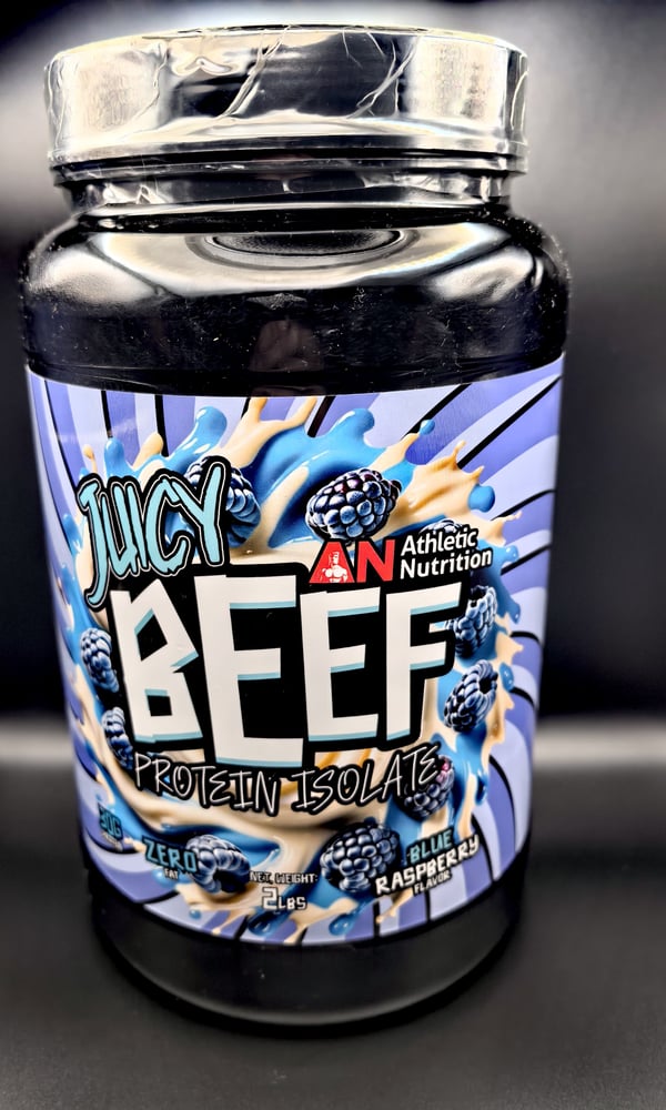 ATHLETIC PERFORMANCE JUICY BEEF PROTEIN ISOLATE BLUE RASPBERRY 2LB