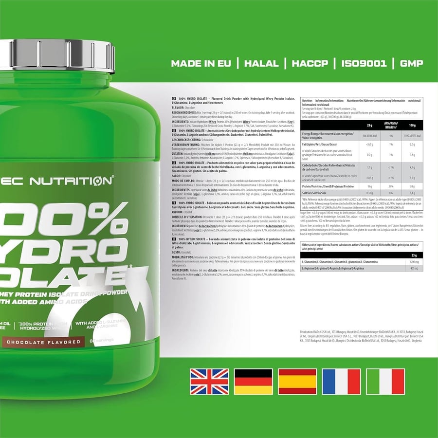SCITEC 100% HYDRO ISOLATE STRAWBERRY 2000G