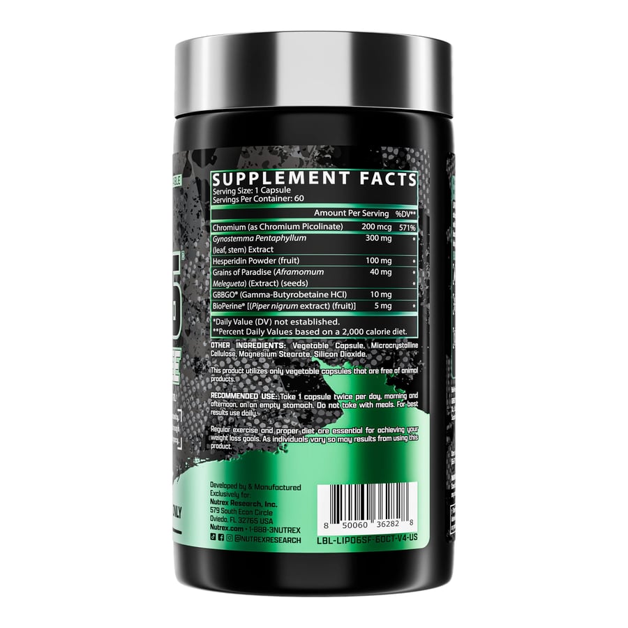 NUTREX LIPO6 STIM FREE 60 CAPS