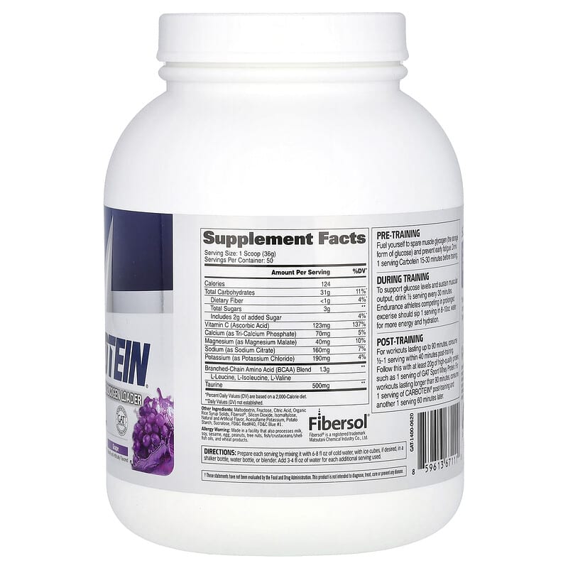 GAT CARBOTEIN GRAPE 3.97 LBS