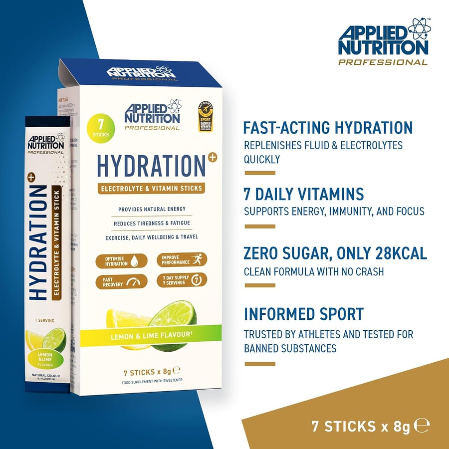 APPLIED HYDRATION STICKS LEMON & LIME 7 x 8g