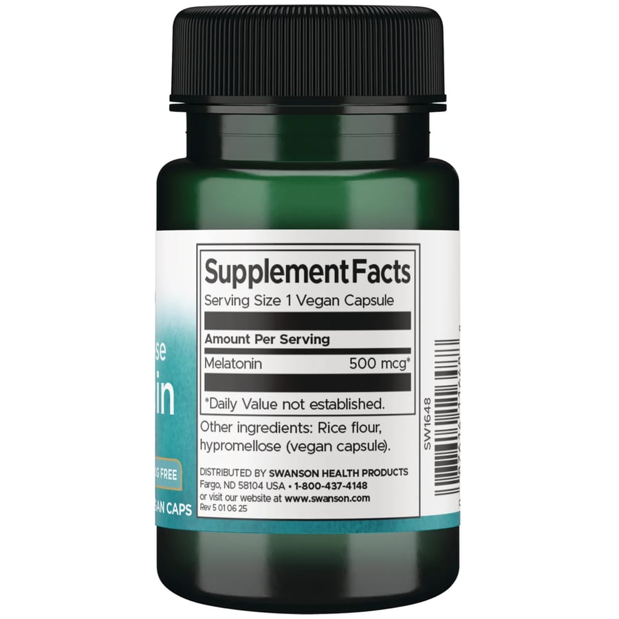 SWANSON MELATONIN EXTRA LOW DOSE 60 VEGGIE CAPS