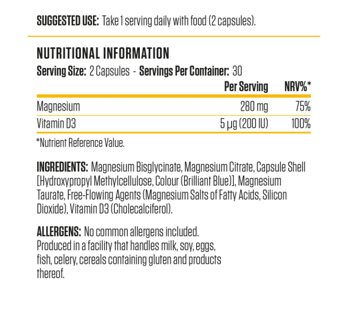 APPLIED MAGNESIUM & VITAMIN D3 60 CAPS