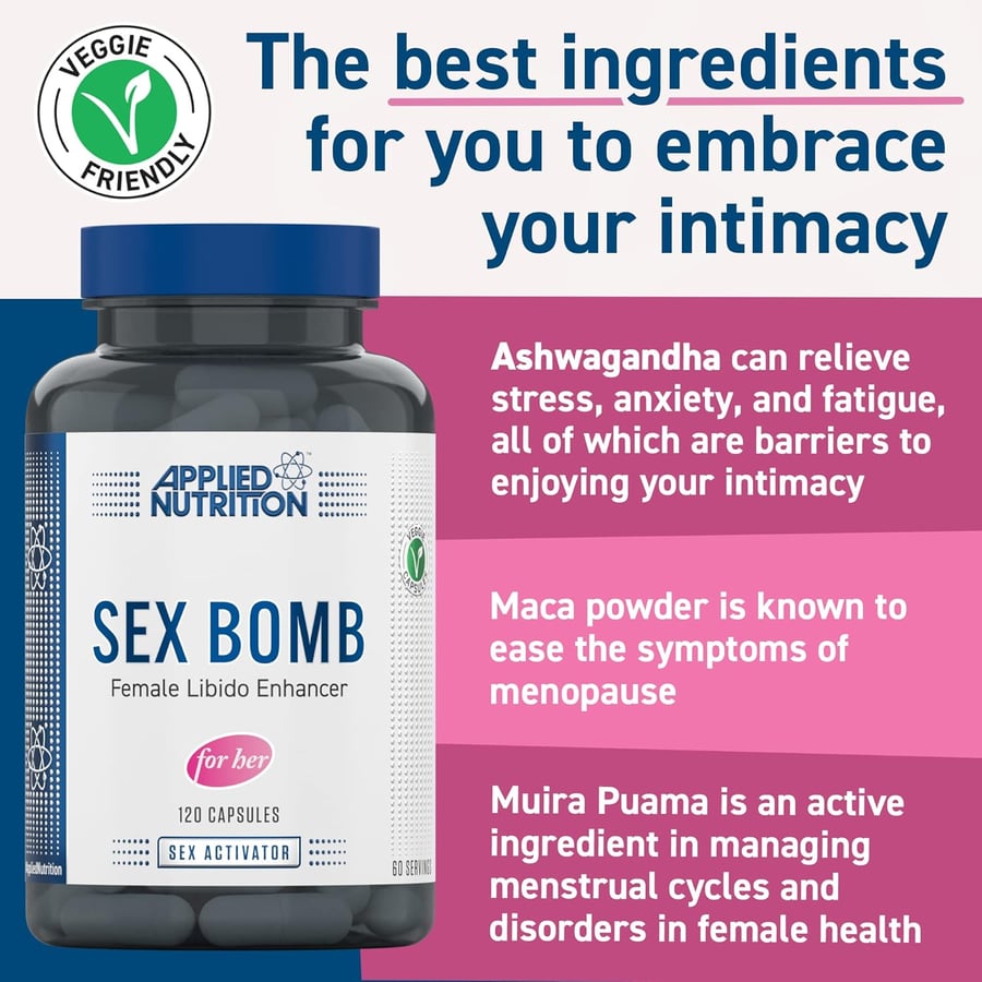 APPLIED SEX BOMB FEMALE LIBIDO ENHANCER 120 V CAPS