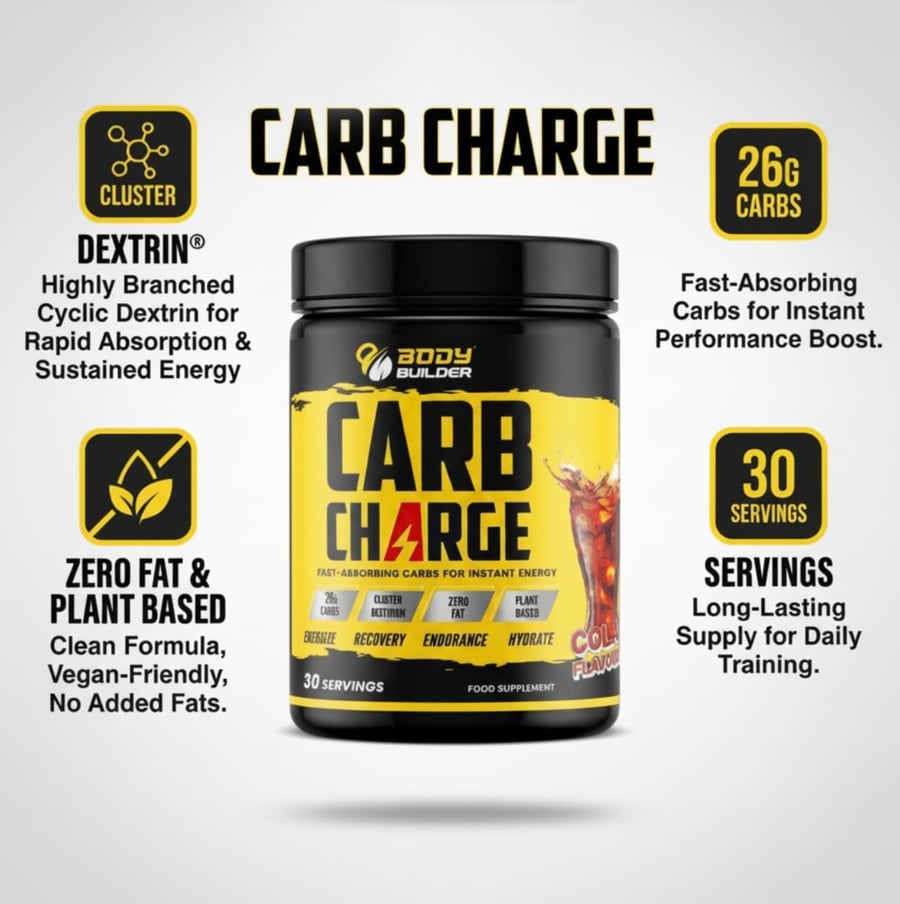 BODY BUILDER CARB CHARGE COLA 850G