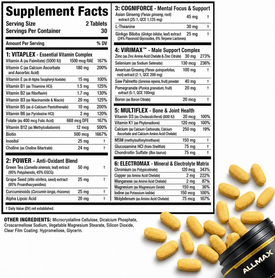 ALLMAX VITAFORM MEN 60CAPS