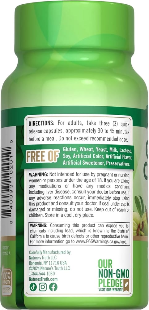 NATURES TRUTH GARCINIA CAMBOGIA 90 CAP
