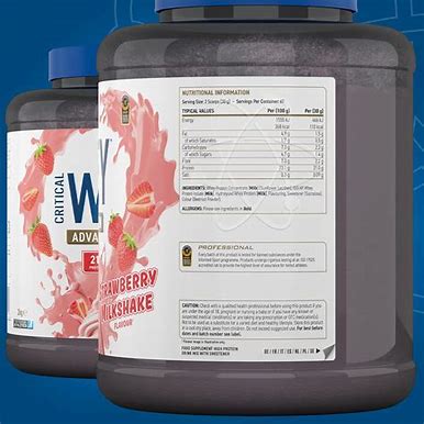 APPLIED CRITICAL WHEY STRAWBERRY & MILKSHAKE 2KG