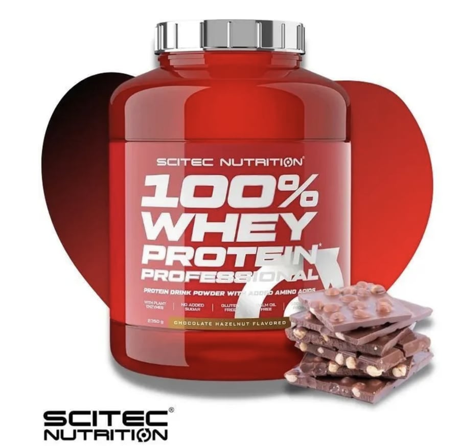 SCITEC 100% WHEY PROTEIN PROFESSIONAL CHOCOLATE HAZELNUT 2350G