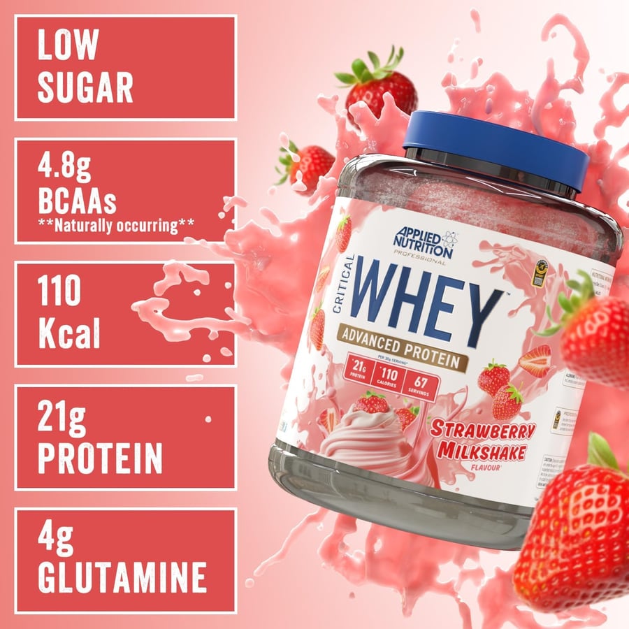 APPLIED CRITICAL WHEY STRAWBERRY & MILKSHAKE 2KG