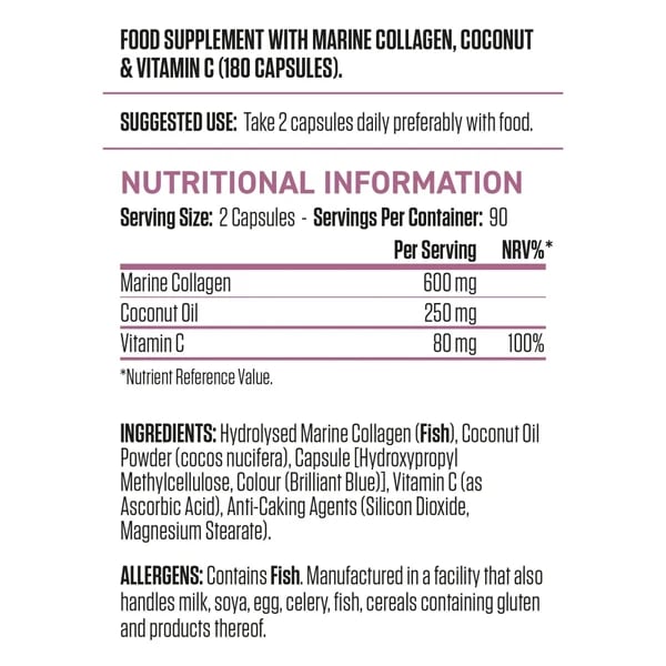 APPLIED COLLAGEN+ COCONUT 180 CAPS