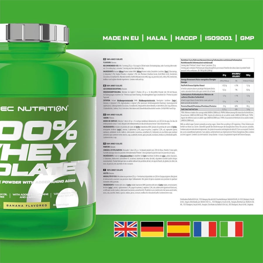 SCITEC WHEY ISOLATE VANILLA 2000G