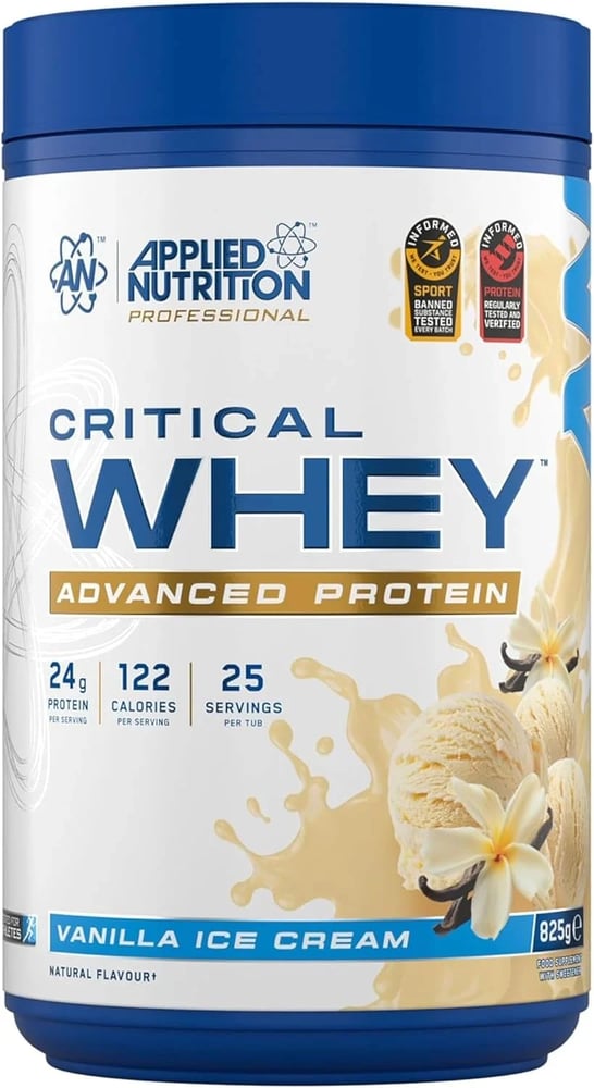 APPLIED CRITICAL WHEY VANILLA ice cream 825G