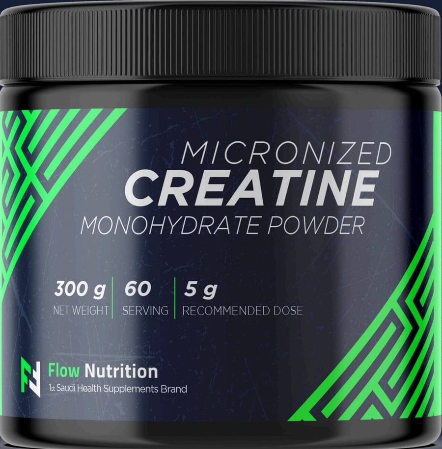 (1+1) Flow Nutrition Creatine Monohydrate 300g 60 serving Unflavored