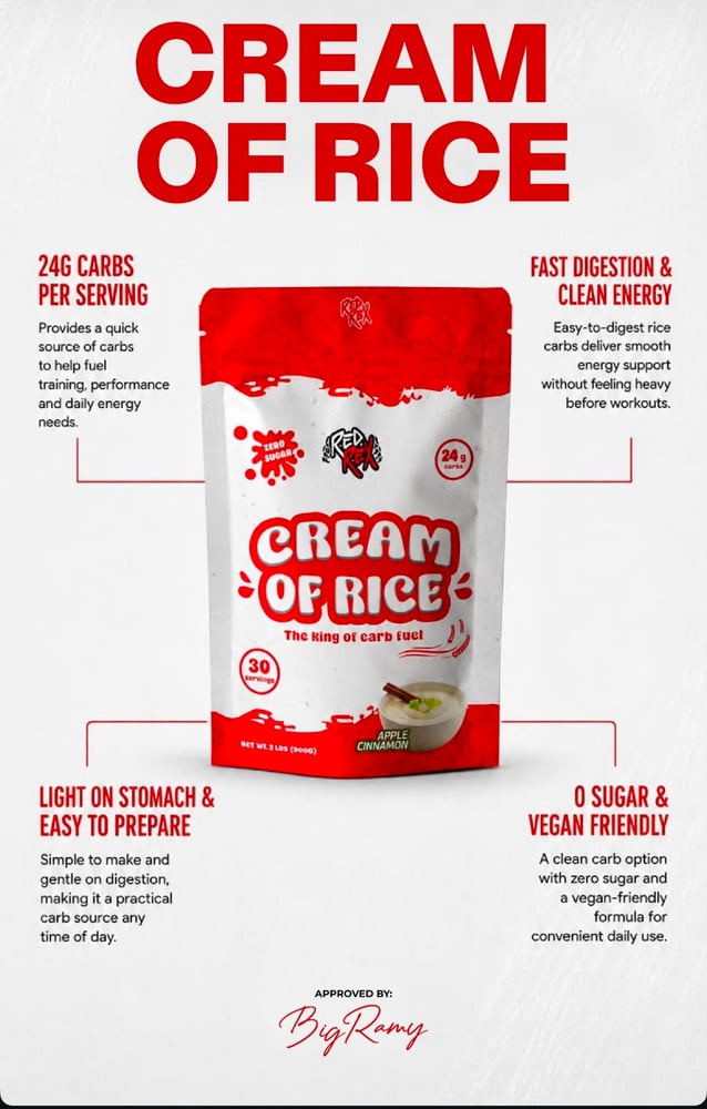 Red Rex Big Ramy Labs cream of rice BANANA CREAM PIE 900GM 30SERV