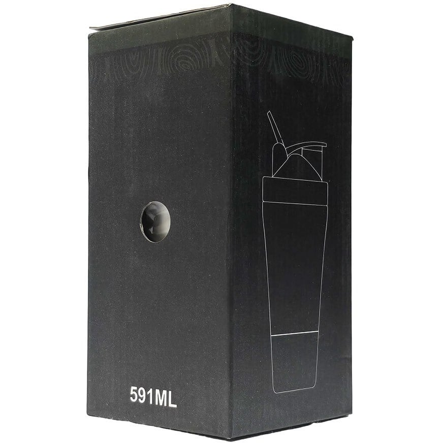 shaker bottle 591ml steel red