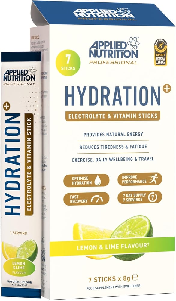 APPLIED HYDRATION STICKS LEMON & LIME 7 x 8g
