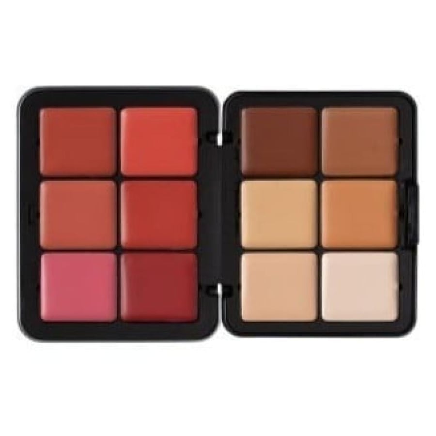 Vanessa - set of blush, cheek color, and contour face highlighter creamy A