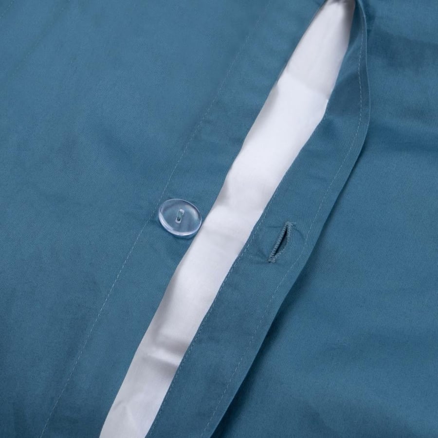 Luxury hotel bedspread 100% cotton - blue