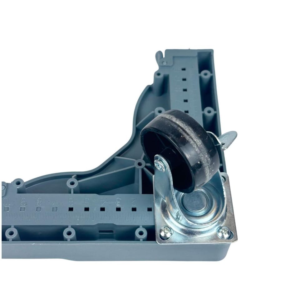 Adjustable sliding holder for household appliances with wheels