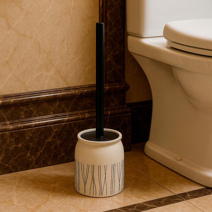 Ceramic toilet mat with modern design