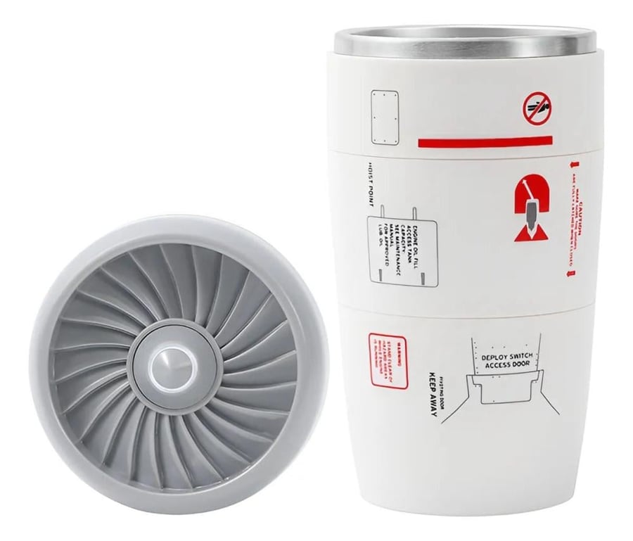 Coffee stirring 2 in 1 with airplane fan design – 350 ml capacity