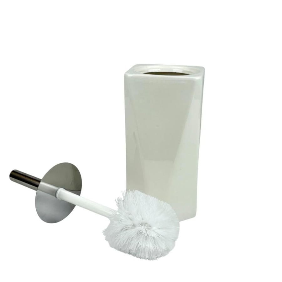 Bathroom cleaning brush with a luxurious marble base