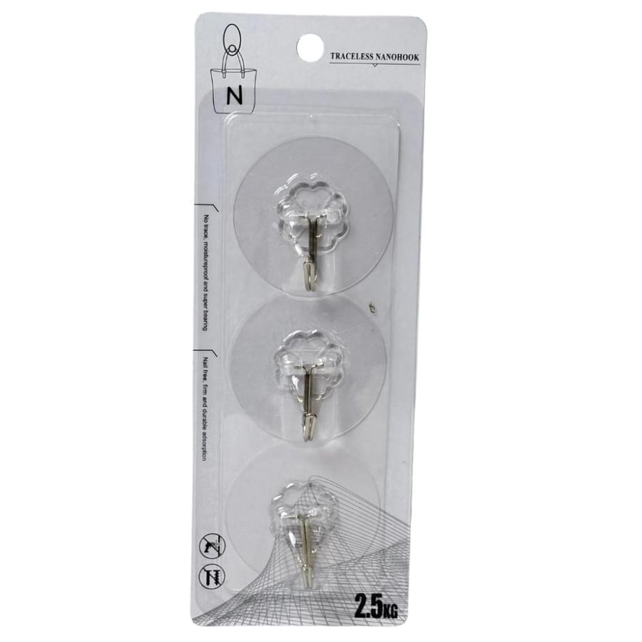A set of strong nano adhesive hooks (3 pieces) - does not leave a mark