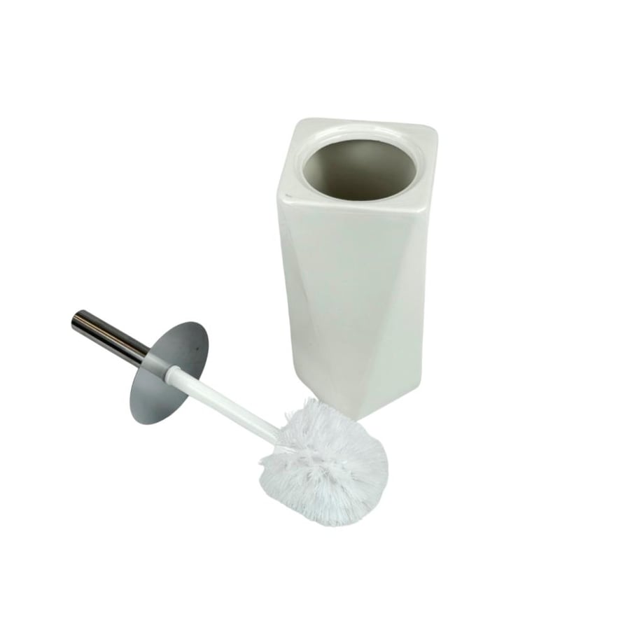 Bathroom cleaning brush with a luxurious marble base