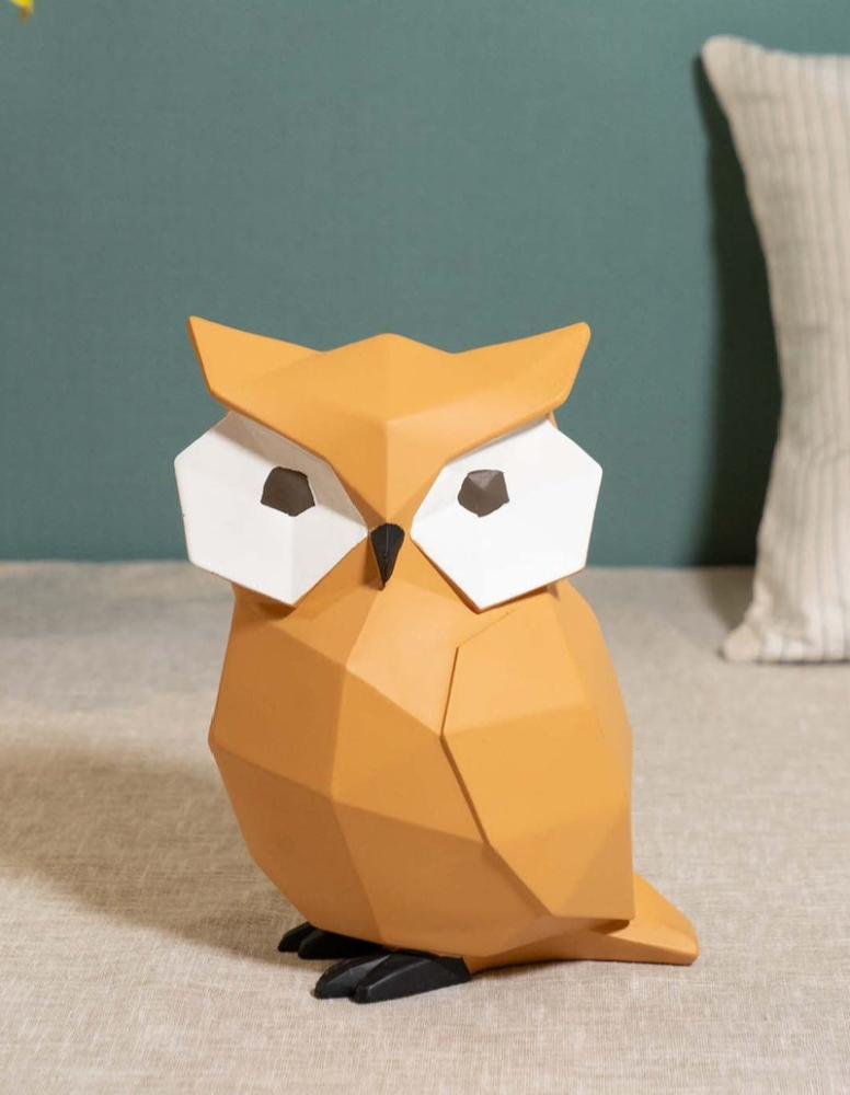 Abstract owl sculpture