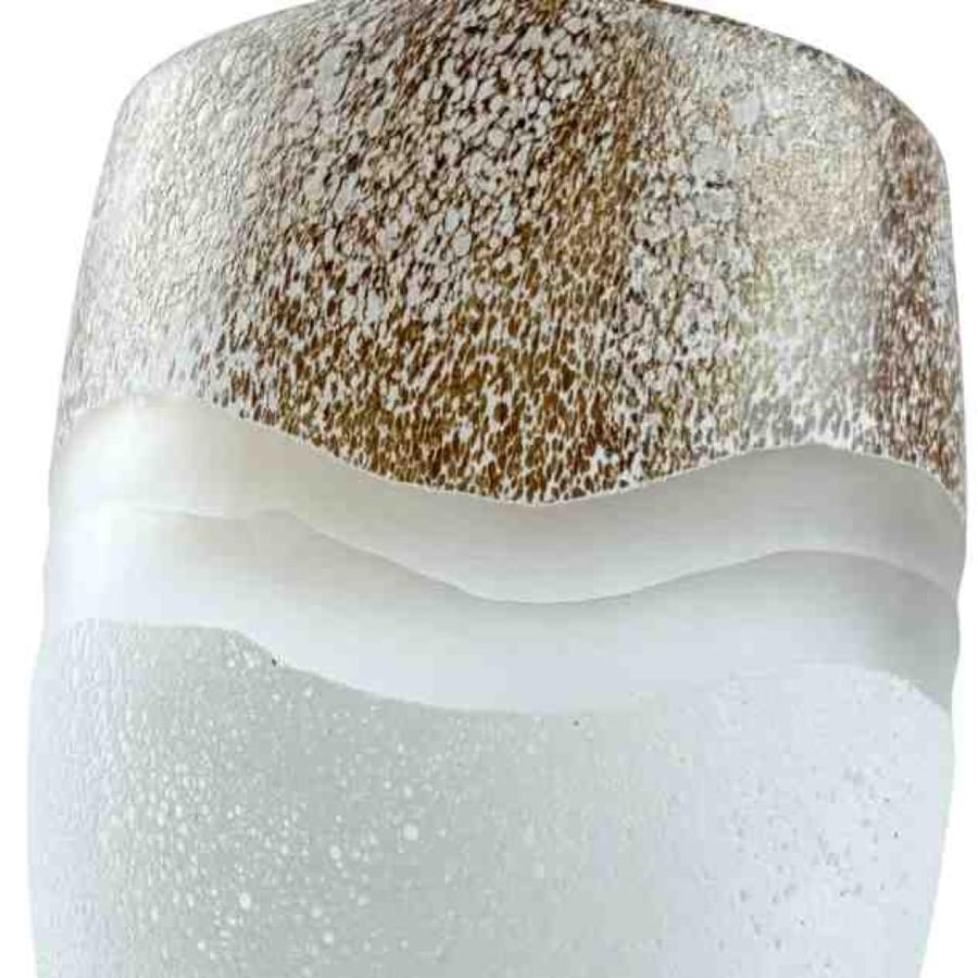 Glass vase with natural gradients – rustic design