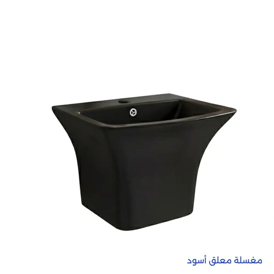 مغسلة معلقة خزف أسود