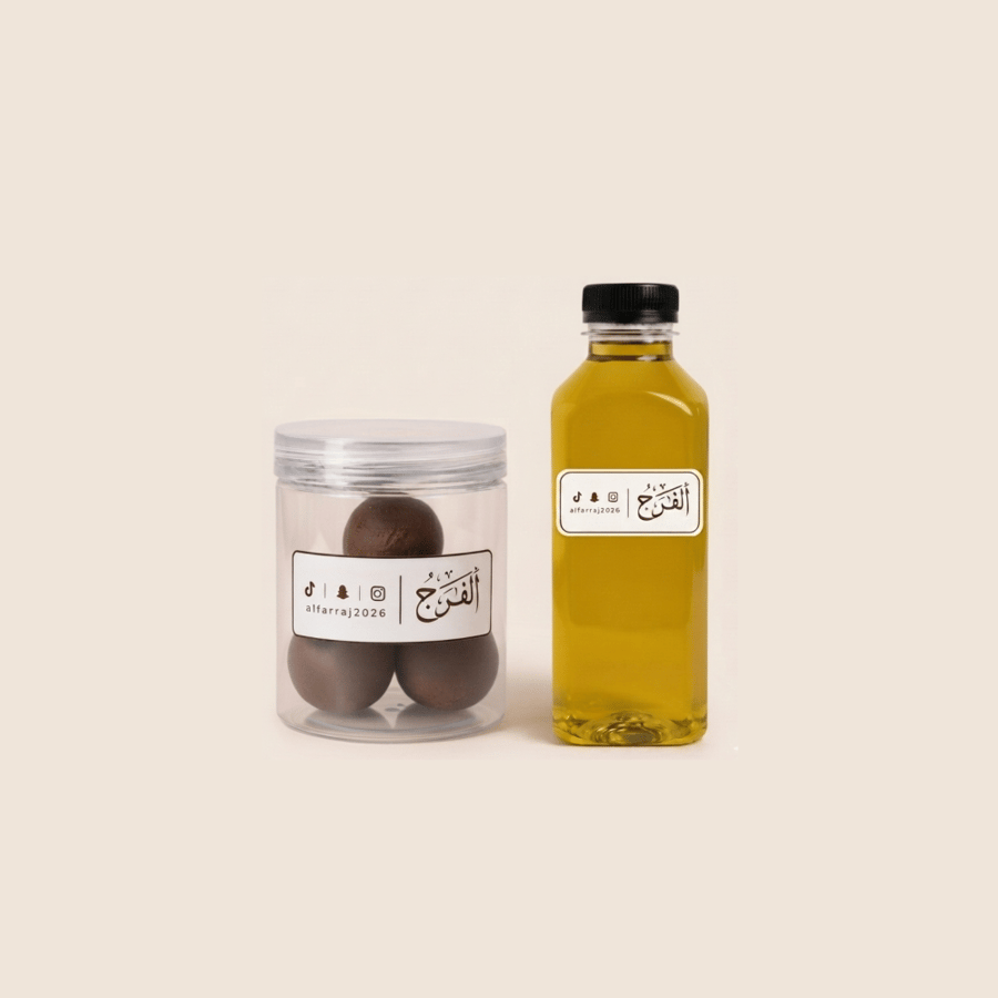 دلكة سودانية للجسم + زيت طبيعي (250 مل)