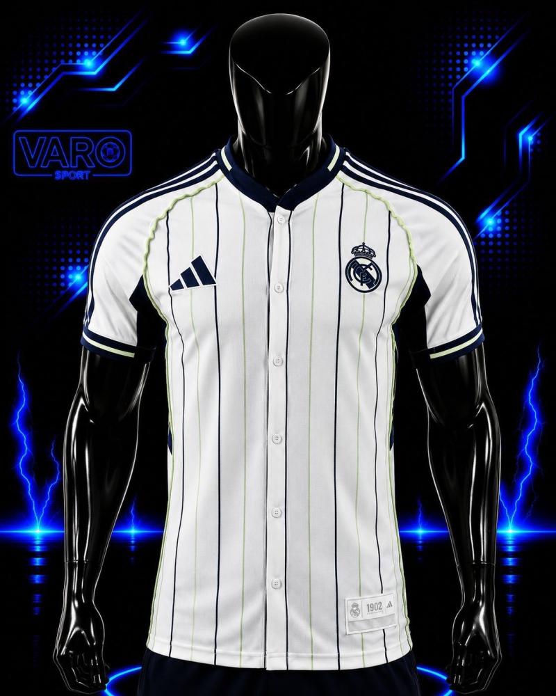 قميص ريال مدريد بيسبول تصميم خاص