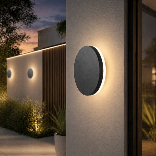 إنارة خارجية خارجية تصميم دائري