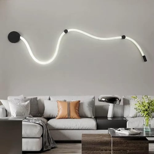 إنارة Wave Sconce - حركة ضوئية اهادئة عبر خط منحني