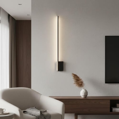 ابليك اسود جداري إضاءة LED خطية بدون وهج