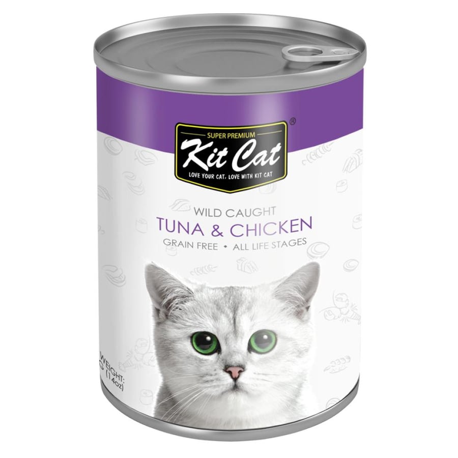 بكج كت كات KIT CAT طعام رطب للقطط 24 علبة × 400 جم | 8 نكهات متنوعة