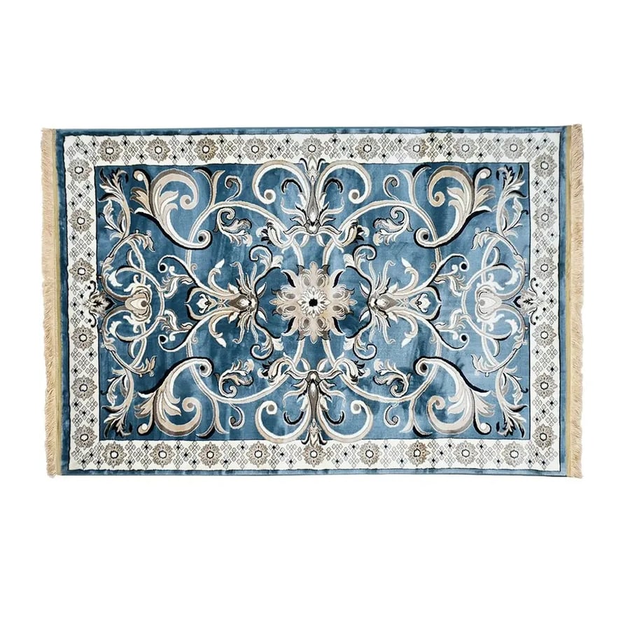 سجادة تصميم إيراني عصري 220×150 سم - أزرق