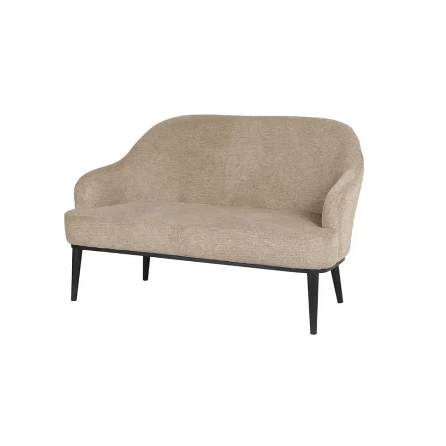Modern two-seater sofa in coffee color – elegant design and exceptional comfort