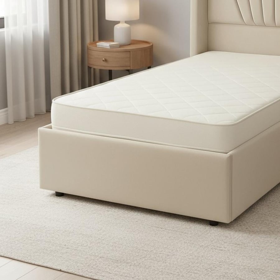 Modern velvet upholstered wooden bed 90×190 cm